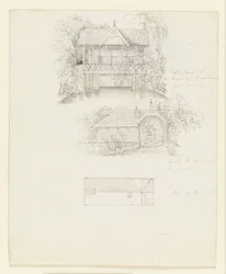 Bootshaus, Virginia Water; Rückseite- Spülküche, Virginia Water